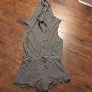 Black and white romper